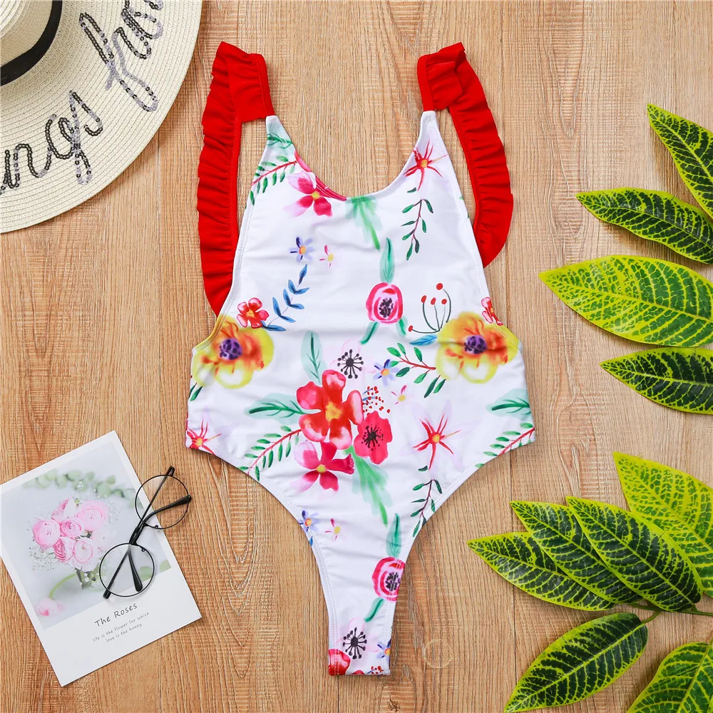 Слитный купальник с принтом 2021 купальный костюм женский Монокини пляжный