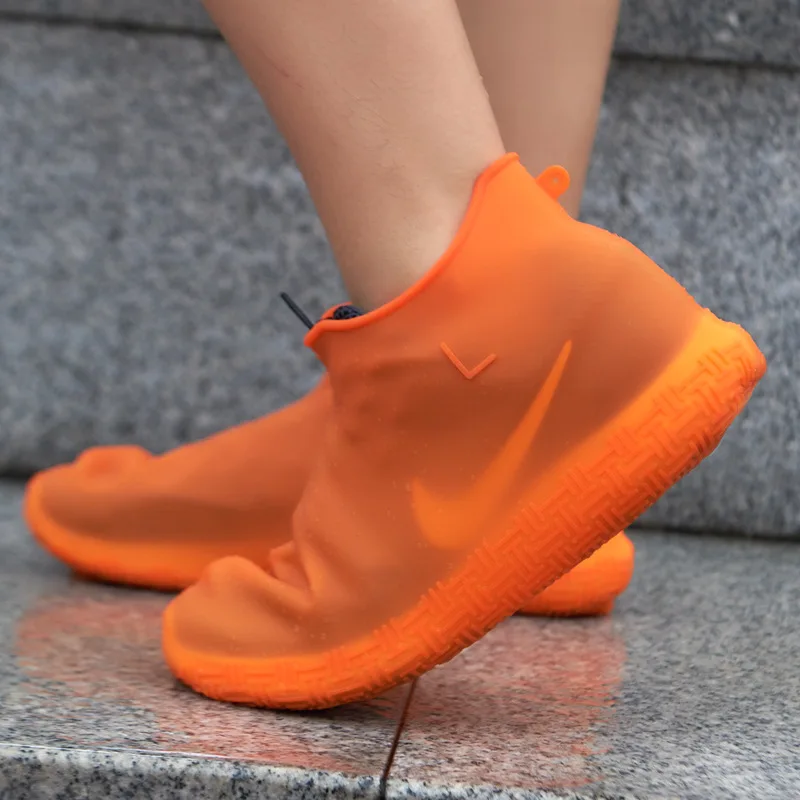 Silicone waterproof shoe cover 2021 new silicone rain boot cover, anti-fouling, non-slip, thick and wear-resistant silicone shoe