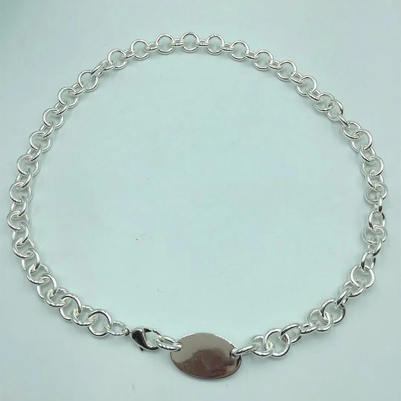 1:1S925 sterling silver necklace classic retro egg-shaped pendant exquisite workmanship jewelry gift for ladies | Украшения и