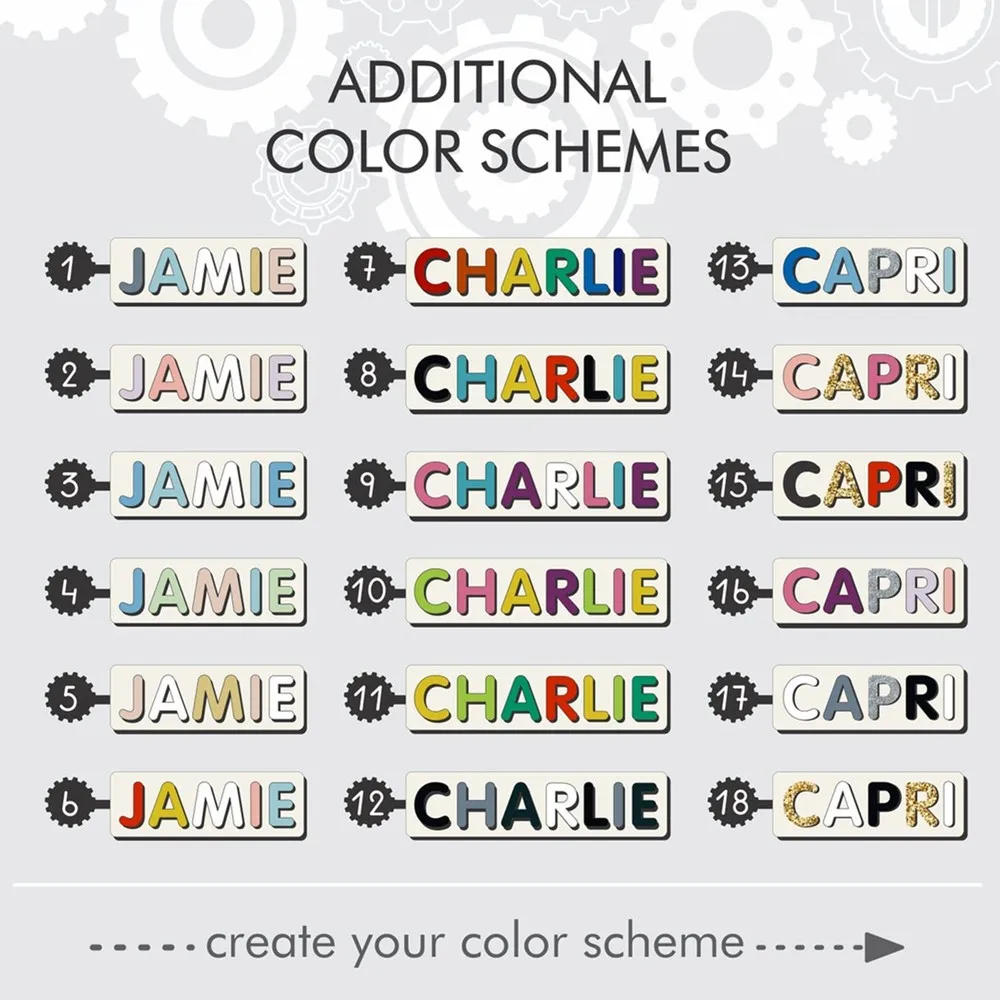 На заказ название Монтессори образовательная головоломка выгравированный