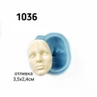 Молд силиконовый. Лицо куклы Bestmolds Силиконовая форма 1036 для декора из пластика, гипса, глины. для кукол