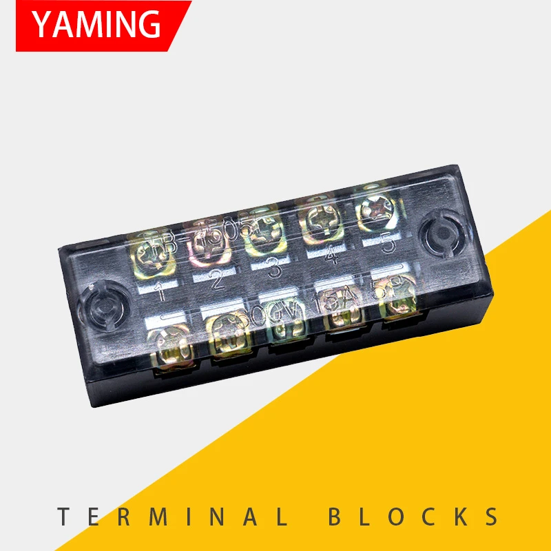 P174 600V 15A TB 1505 Панельное крепление с фиксированным барьером 5 позиционный