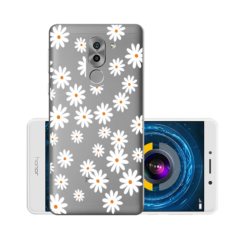 W015 Мягкий чехол из ТПУ, чехлы для huawei Honor 6X, силиконовый прозрачный чехол для huawei GR5, BLL-L21 BLN-AL10 Honor6X mate 9 Lite - Цвет: W015