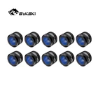 BYKSKI 10 шт.лот od12ммod14ммod16мм Улучшенный противоударный медный Компрессионный фитинг G14 'черный, серебристыйСтандартный