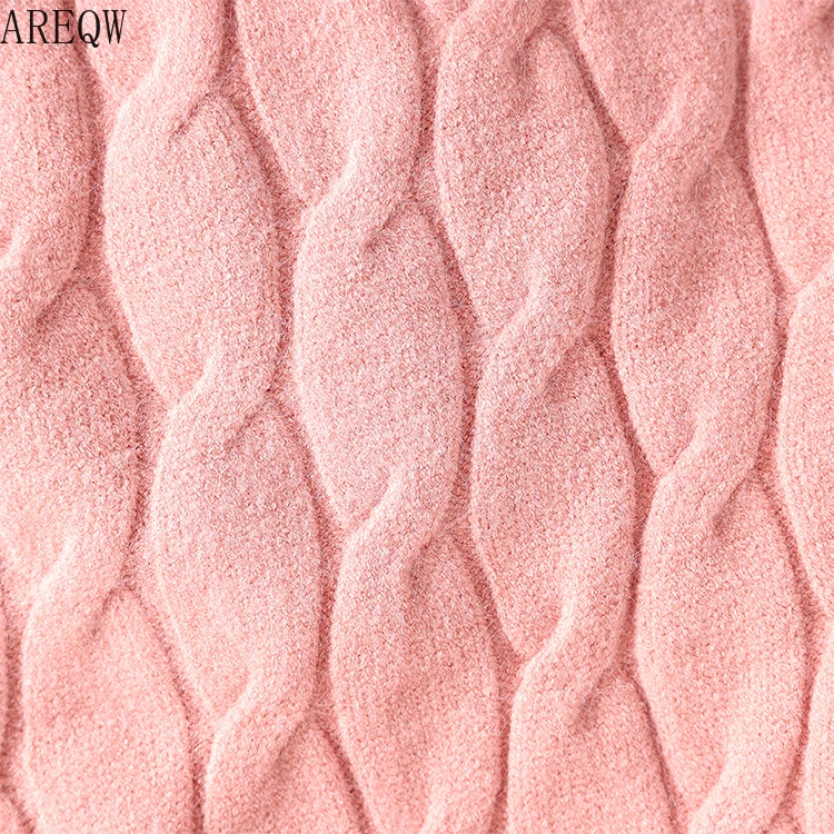 Женский новый пуловер свитер свободный корейский толстый твист Languid Осень-зима