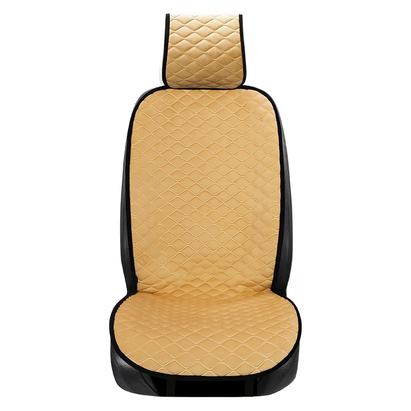 1X Version A Beige 12 В электрическое автомобильное сиденье с подогревом, чехол для подушки, предупреждающий подогреватель сиденья, теплое зимнее домашнее сиденье с подогревом для подушки противоскользящая - Название цвета: 1X Version A Beige