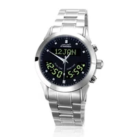 muslim azan watch 32mm stainless steel automatic mosque wrist clock for all islam prayers water resistance