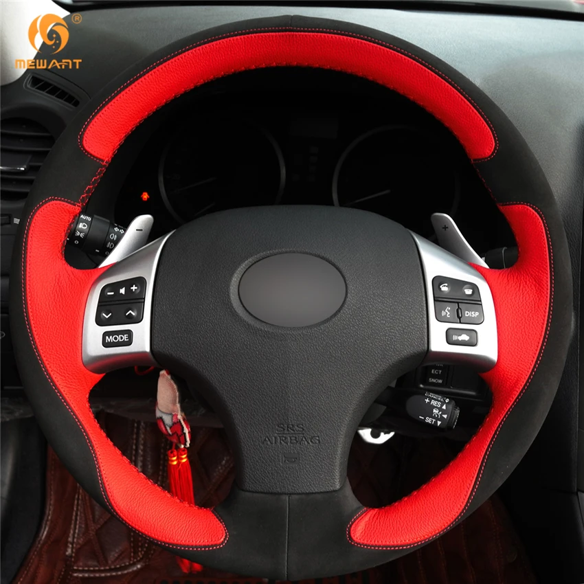 MEWANT красная кожа черная замша Ранняя для Lexus IS IS250 IS250C IS300 IS300C IS350 IS350C F SPORT 2005 2011|car