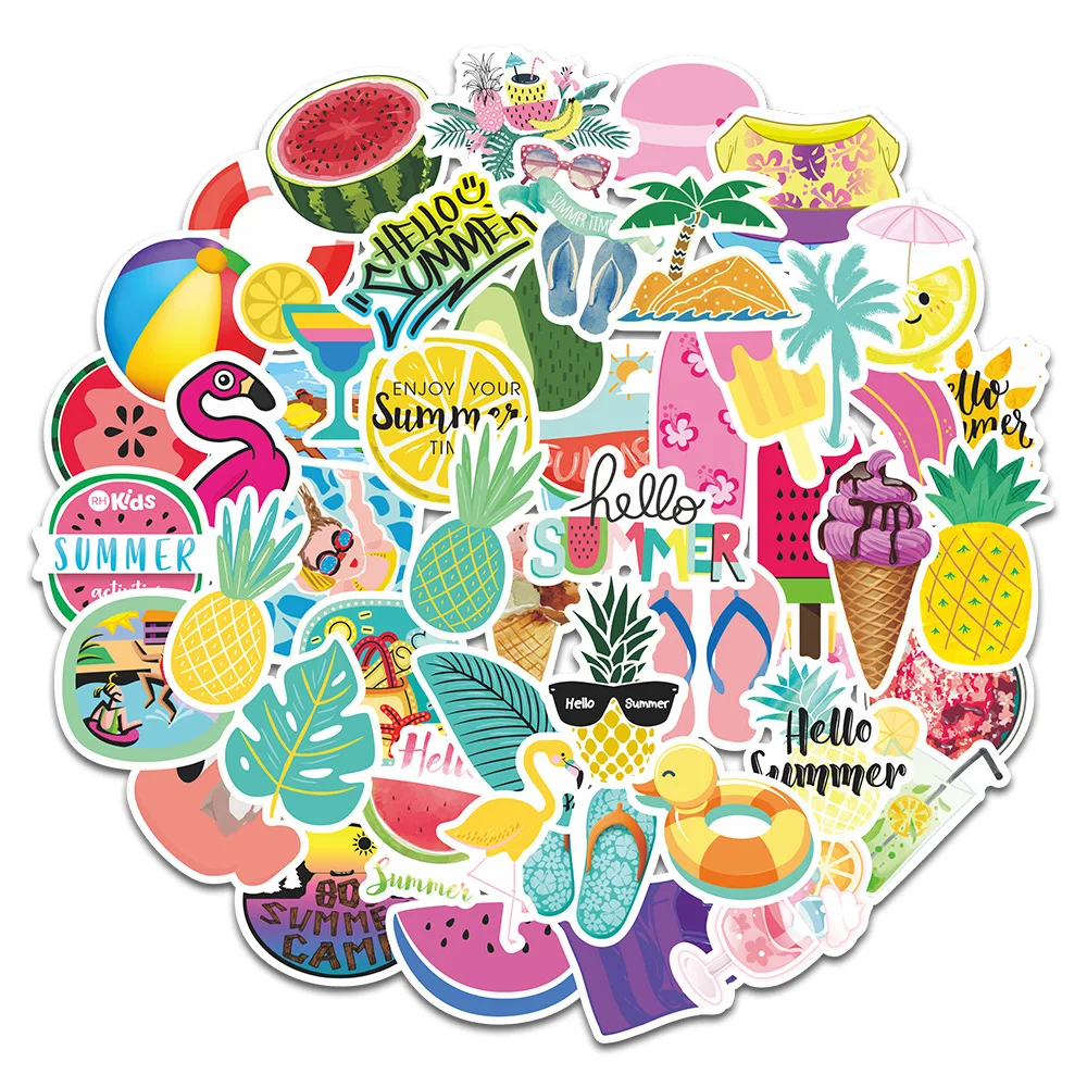 50 Uds Vaporwave estilo de arte pegatina para ordenador port&aacute;til Skateboard equipaje refrigerador Notebook casco de juguete pegatinas de dibujos animados F5-0