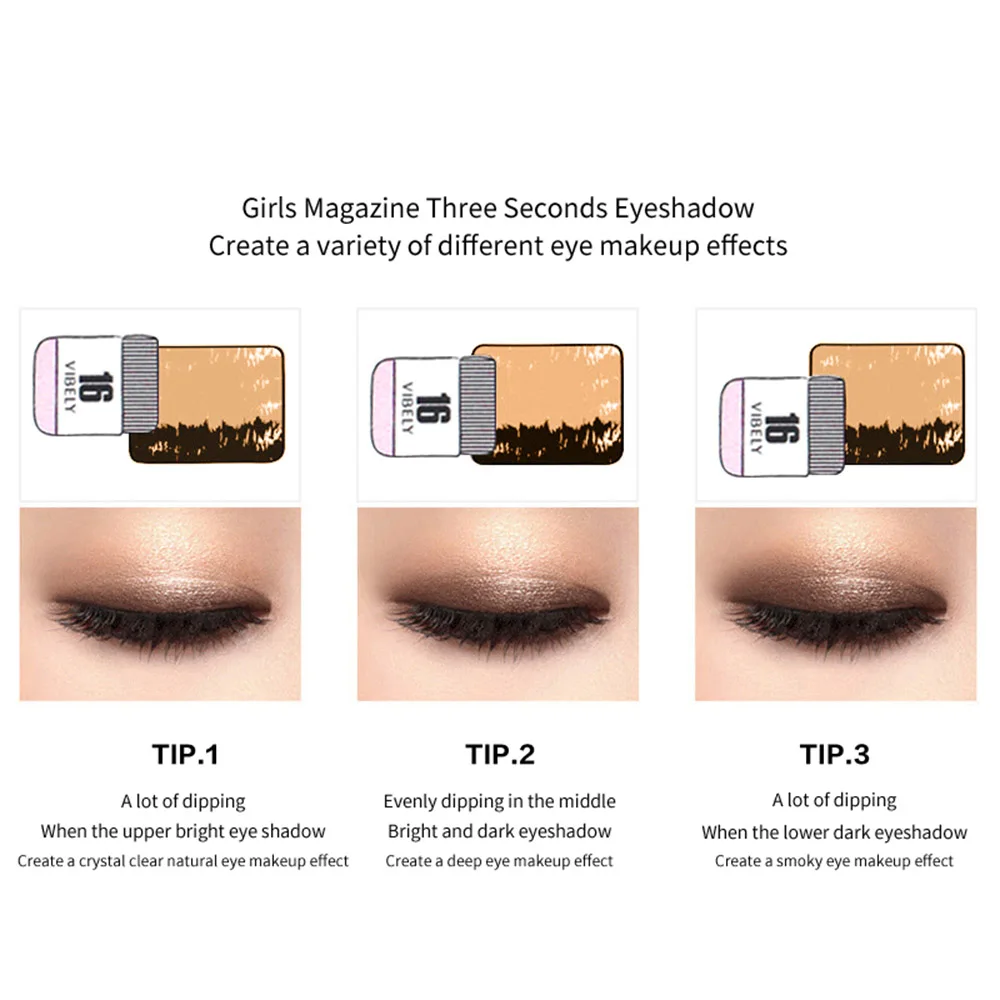 Набор для макияжа глаз "Ленивой личности": палетка теней, жидкая подводка матового двойного цвета, долговременный водостойкий макияж для глаз, мягкий.