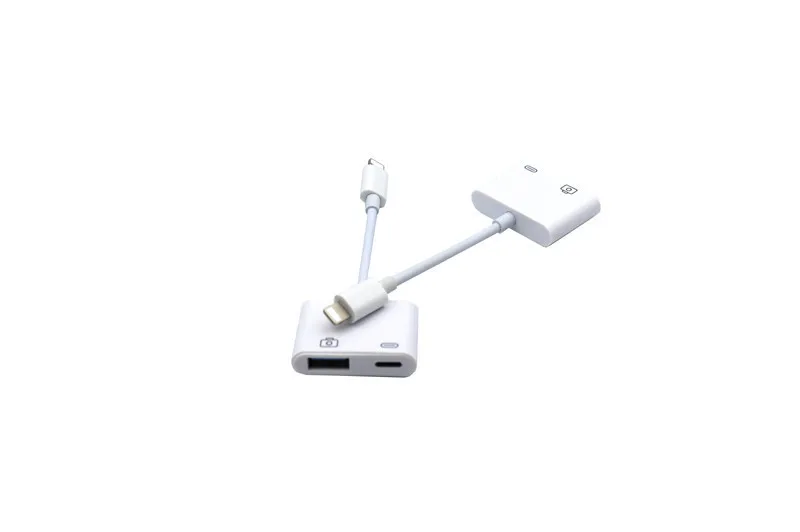 OTG адаптер для Iphone Lightning к USB кабель зарядки и передачи данных карта клавиатуры