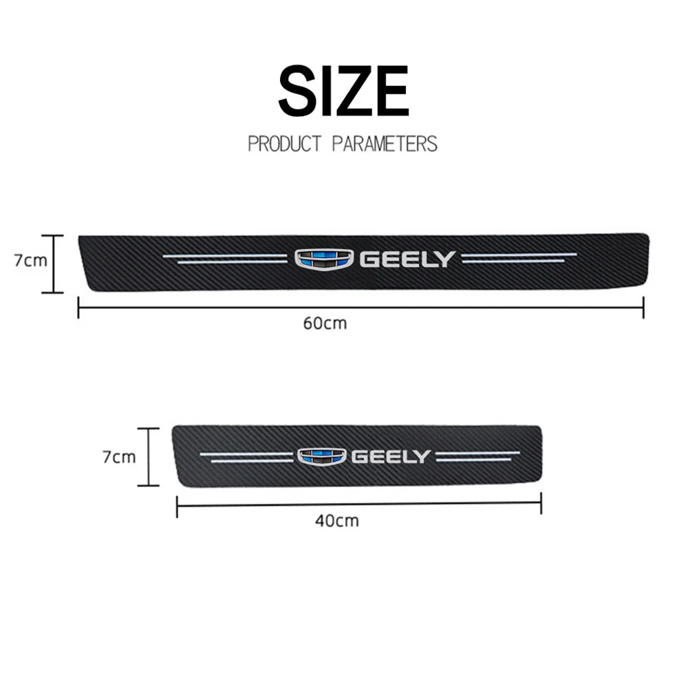 Автомобильная наклейка на порог для фототехники coolray BO RUI YUE CK Saloon EMGRAND ec7 GS GC2 GC5 GC6 GC7