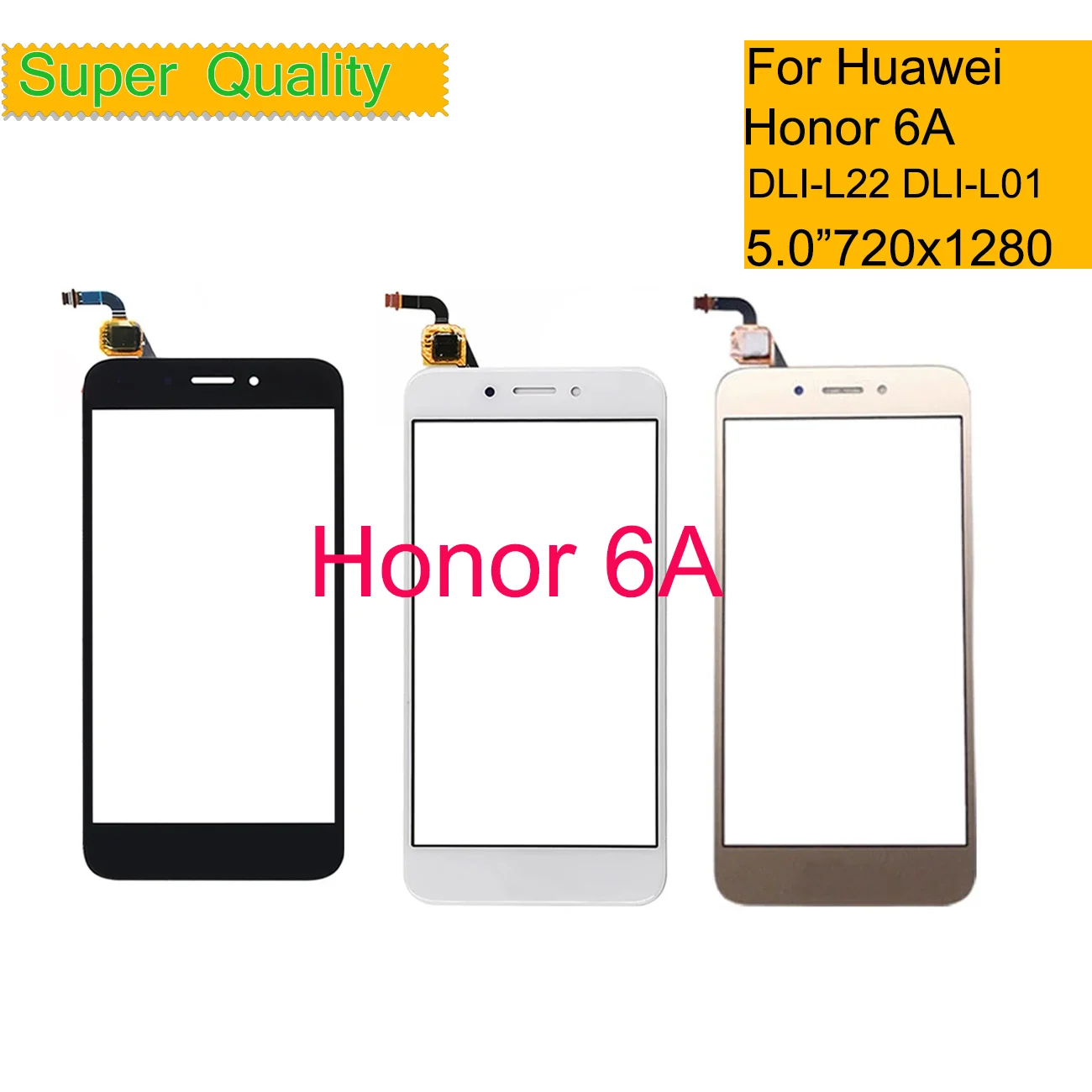 

10 шт./лот для Huawei Honor 6A DLI-AL10 DLI-TL20 сенсорный экран панель сенсор дигитайзер Переднее внешнее ЖК-стекло замена