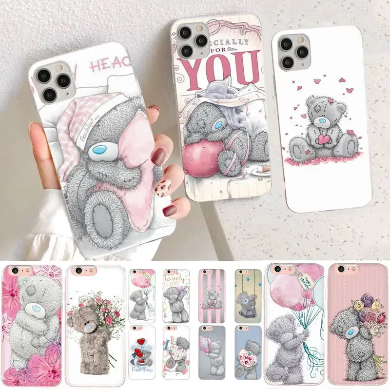

YNDFCNB Cute Tatty Teddy Phone Case for iphone 13 11 12 pro XS MAX 8 7 6 6S Plus X 5S SE 2020 XR case
