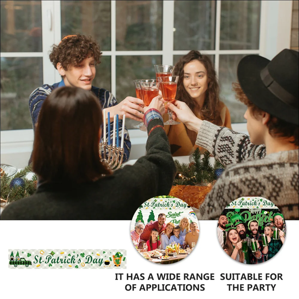 

St. Patrick's Day Banner Background Banner Party Supply (Assorted Color)