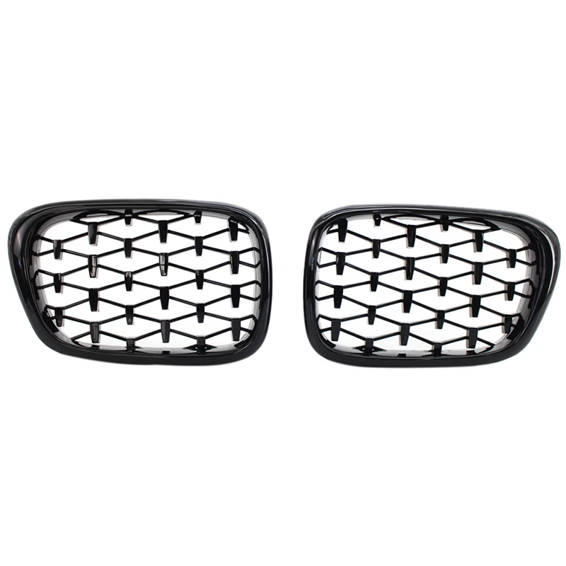 Алмазный Стиль ABS передний бампер решетка для почек гриль BMW E39 525I 528I 530I 540I M5 1997