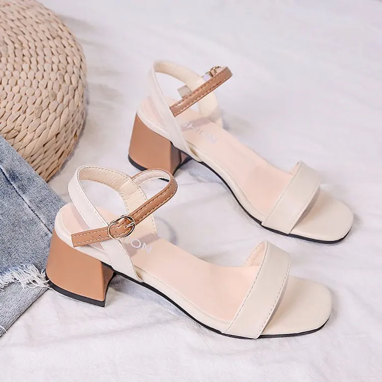 Сандалии женские летние с квадратным носком и пряжкой|Боссоножки сандалии| |