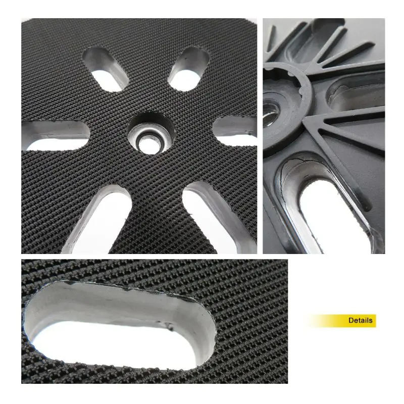

6"/150mm 6 Hole Sanding Pad for Hook Loop Polishing Disc Sander Grinder Accessories