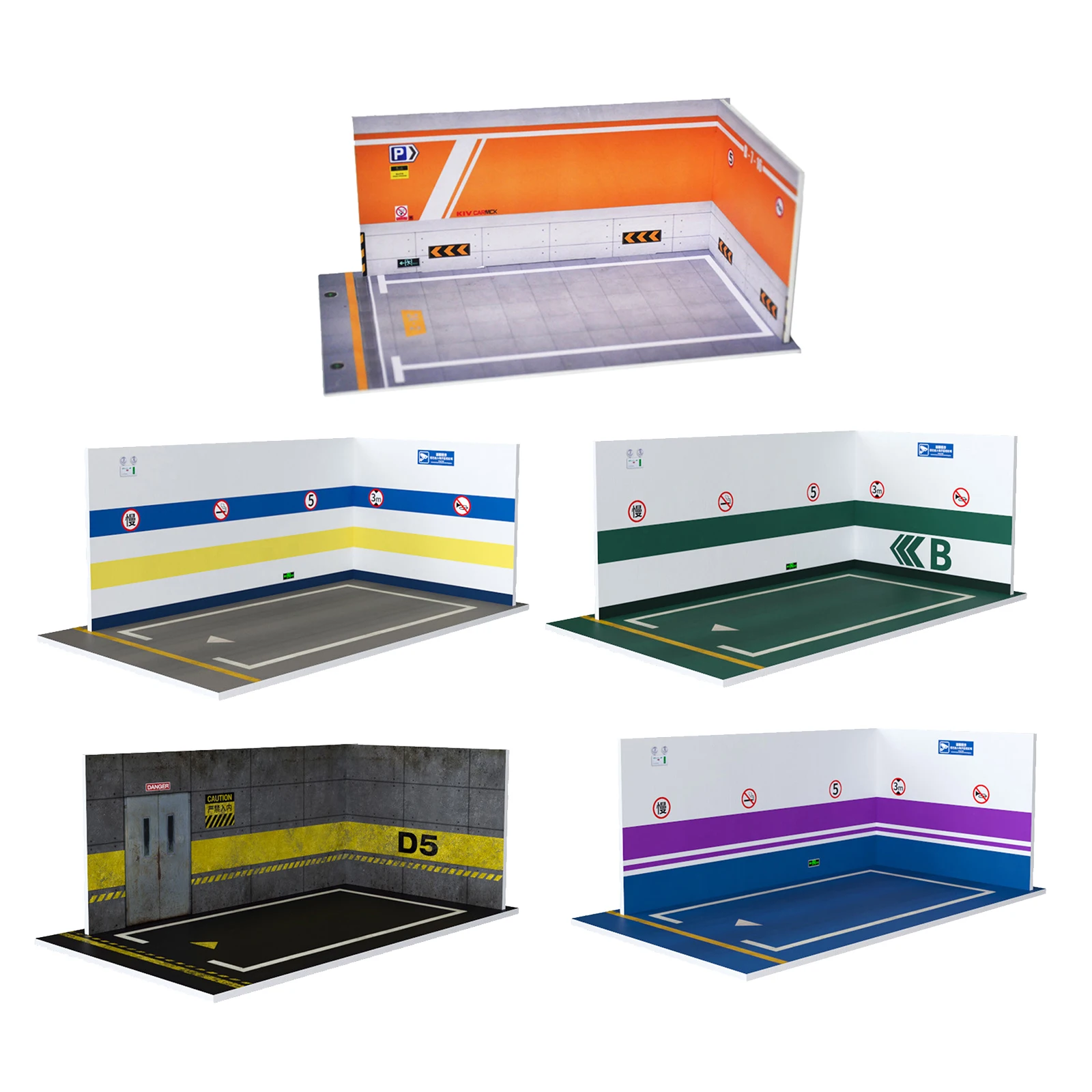 Изысканный 1/24th парковки сцены гараж DIY Украшение Дисплей шкаф моделирование