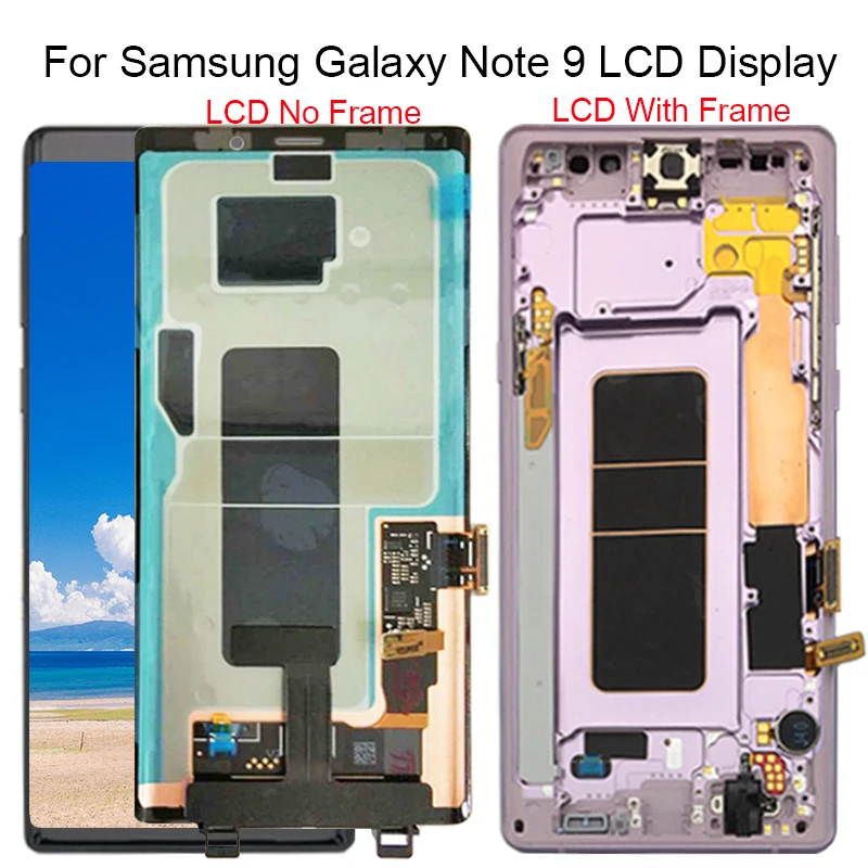 Для samsung Galaxy Note 9 N960 N950F N960D N960DS ЖК-дисплей кодирующий преобразователь сенсорного экрана в сборе с рамкой Замена T