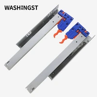 washingst three section bottom installation with disassembly device cabinet damping buffer drawer slide