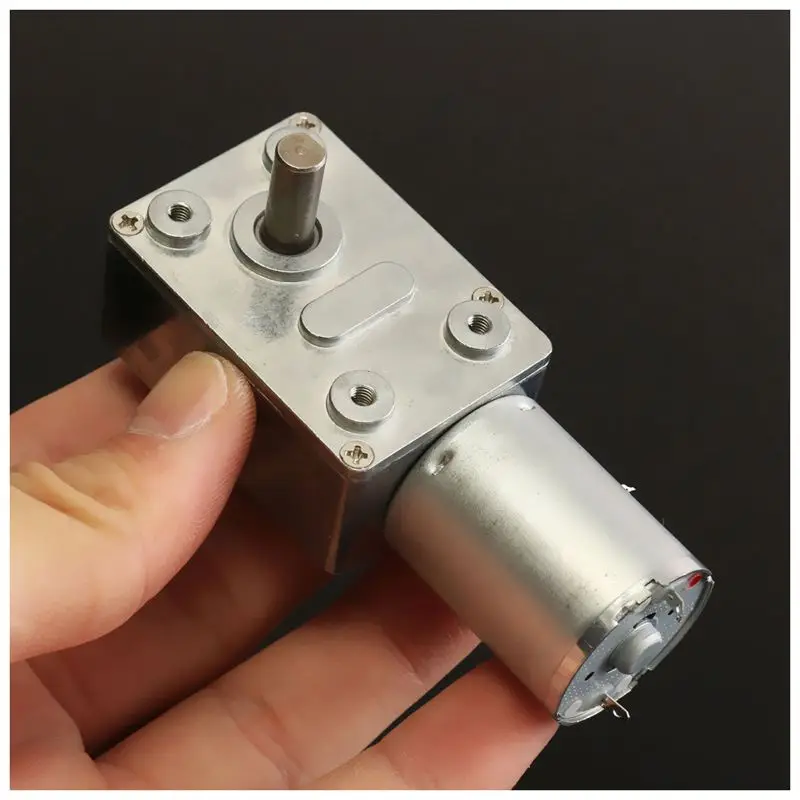 DC 12V 3rpm Реверсивный высокий крутящий момент турбо мотор с червячной передачей