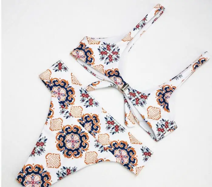 

Printed Swimsuit Brazilian Thong Bikini 2021 Push Up Bikini Set High Cut Swimwear Female Leopard Sexy Women Bathing Suit