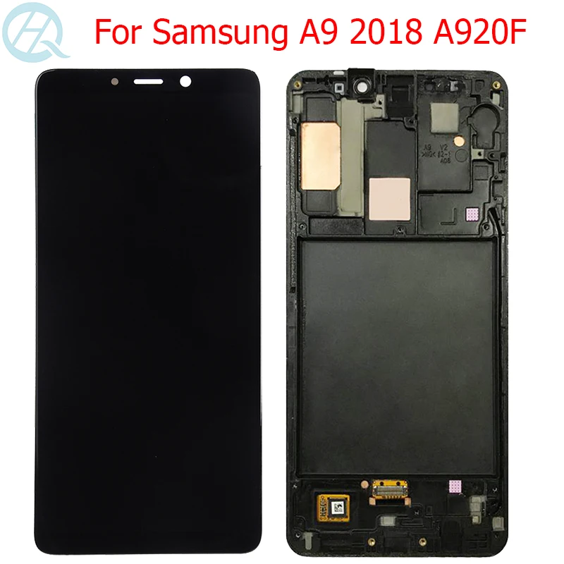 Оригинальный ЖК дисплей A920F для Samsung Galaxy A9 2018 с рамкой 6 3 дюйма A9S звёздочка/DS