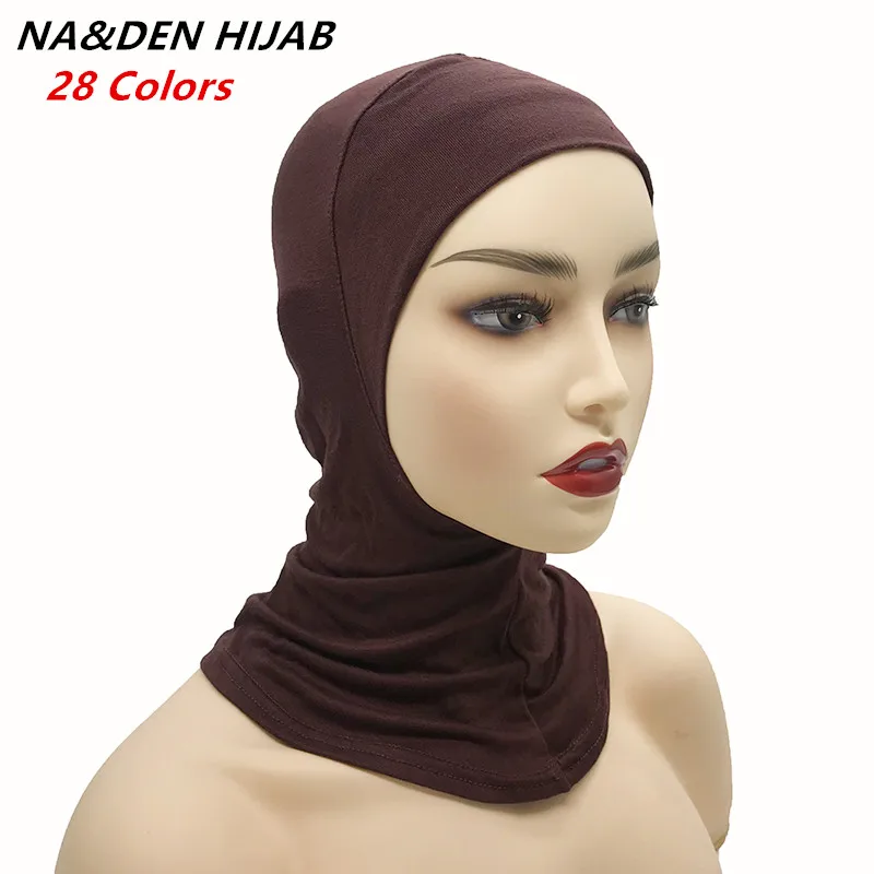 1PCS New Adjustable Modal Foulard Soft Muslim Full Cover Inner Hijab Elastic Women Turban Cap Bandana Neck Head Scarf Bonnet Hat |
