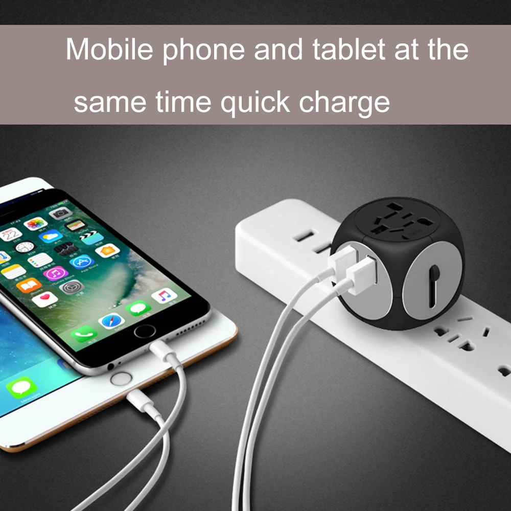 Универсальный адаптер для путешествий автоматический предохранитель