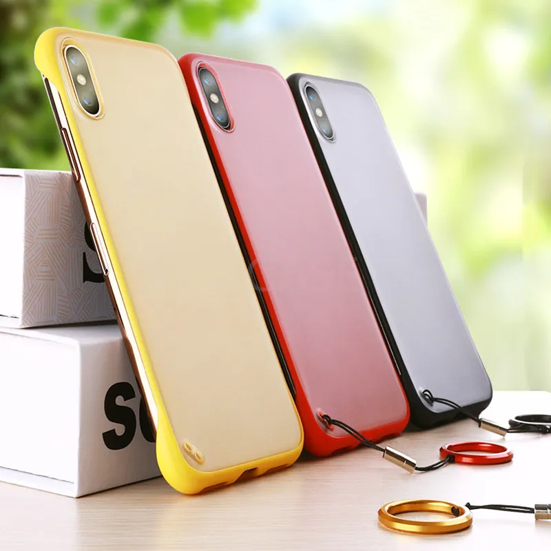 KoisA чехол Роскошный безрамный Прозрачный матовый жесткий для телефона Redmi 7 7A Note7
