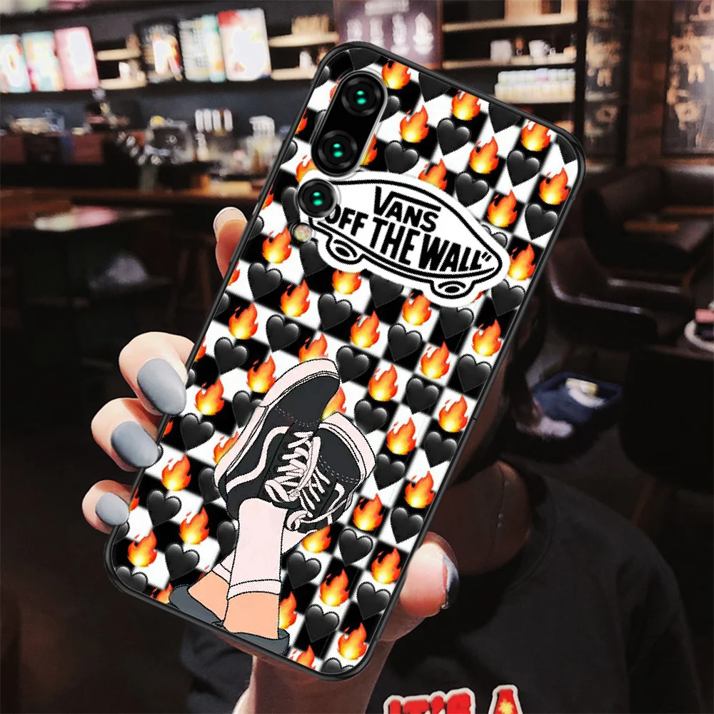 

Trendy Brand VansING Phone case For Huawei P Mate P10 P20 P30 P40 10 20 Smart Z Pro Lite 2019 black soft cell cover trend funda