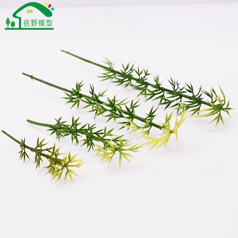 50 шт. Зеленый пейзаж маленькие модели в стиле Хо бамбуковые деревья пластиковые
