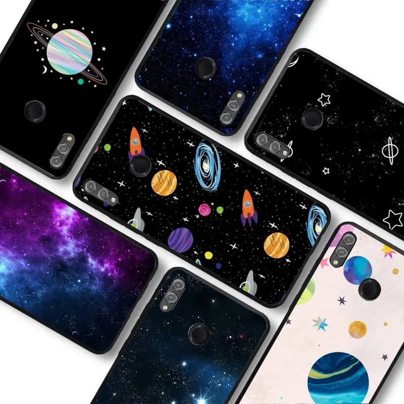 

Star Space Phone Case For Huawei honor10Lite 10i 20 8x 10 Funda for Honor9lite 9xpro Back Coque