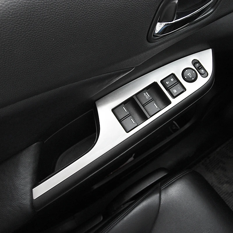 

For Honda CRV CR-V Accessories 2012 2013 2014 2015 2016 LHD Stainless Steel Interior Door Window Switch Panel Cover Trim 4pcs