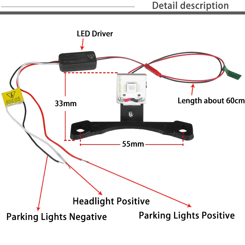 2 шт. Автомобильные светодиодные лампы H4 H7 5 дюйма | Автомобили и мотоциклы