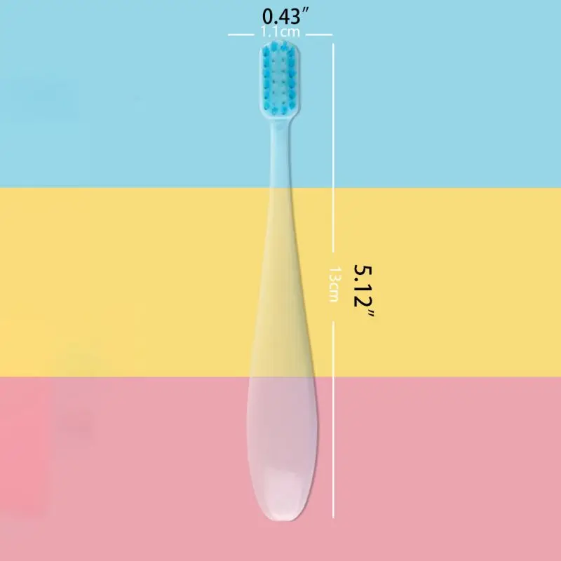 3 шт./компл. привлекательного леденцового Цвет детская зубная щетка Non Slip жирных