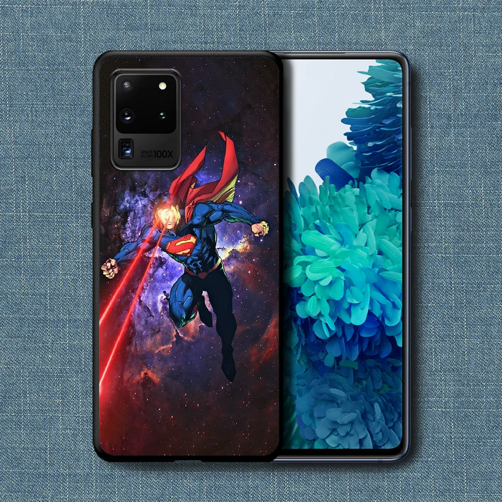 

Super Hero Supermans Phone Case For Samsung Galaxy Note S 8 9 10 20 Plus E Lite Uitra black Etui Painting Coque Fashion Cover 3D