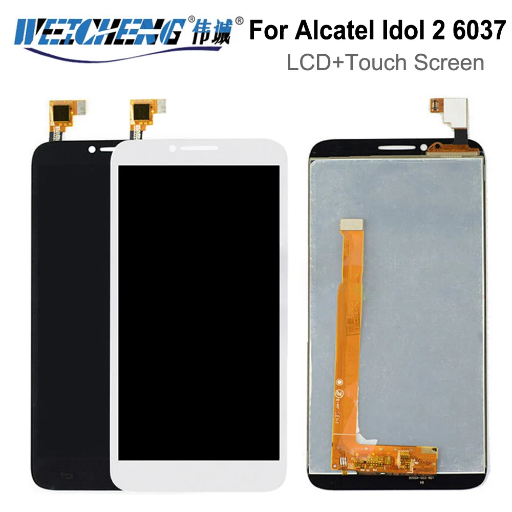 ЖК дисплей для Alcatel Idol 2 6037 сенсорный экран One Touch OT6037 бесплатная доставка|Экраны