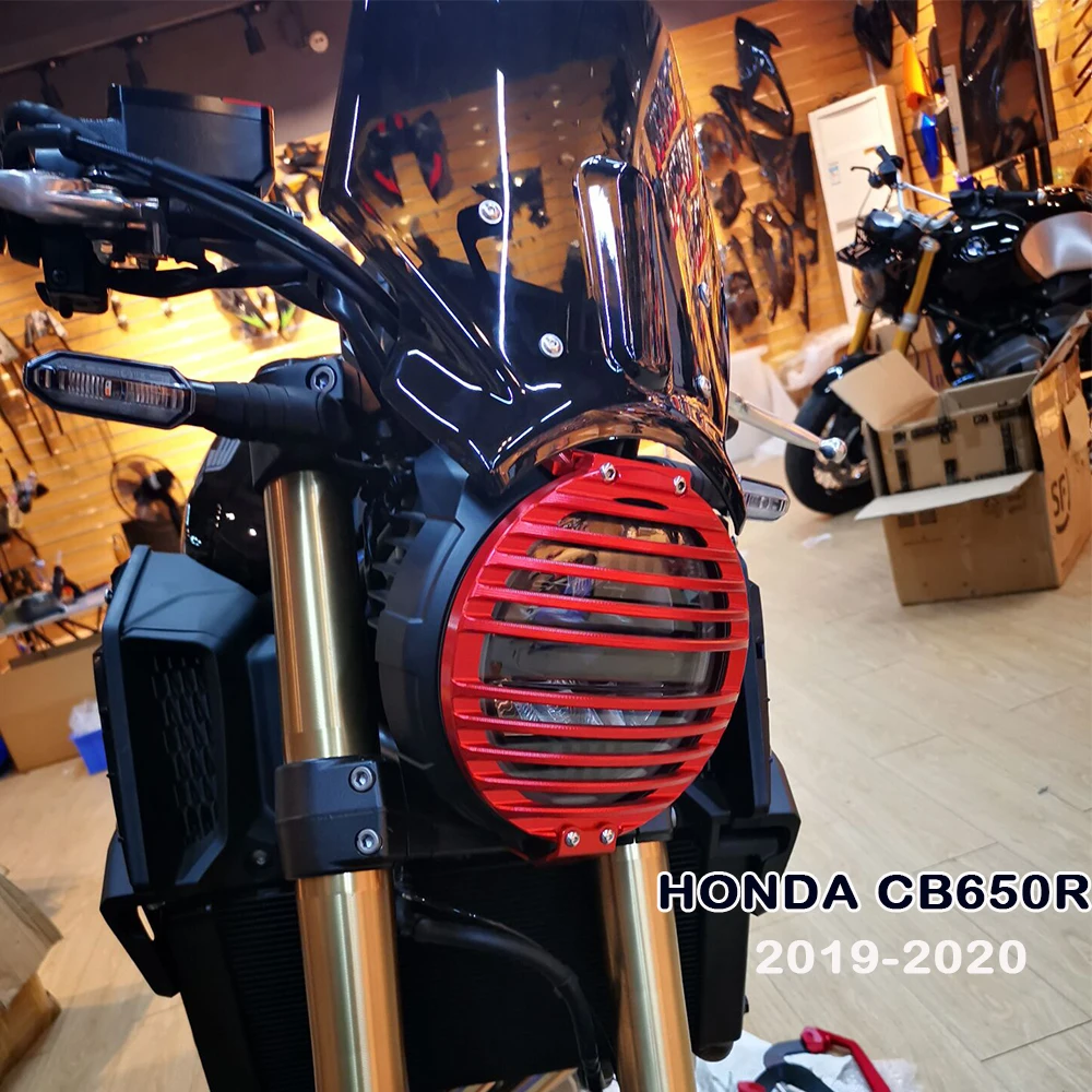 

Motorcycle Accessories For Honda CB650R CB 650R 2019 2020 Front Lamp Headlight Grill Guards Protector Cover