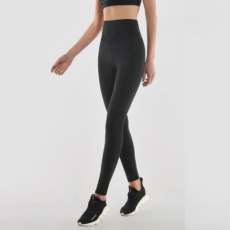 Брендовые популярные спортивные Леггинсы для женщин с высокой талией штаны