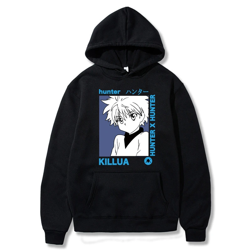 

Full-time Hunter HUNTER Cosplay Costumes Hoodie Casual Killua Zoldyck Sweatshirts Anime Adult Couples COS Tops Christmas Gift