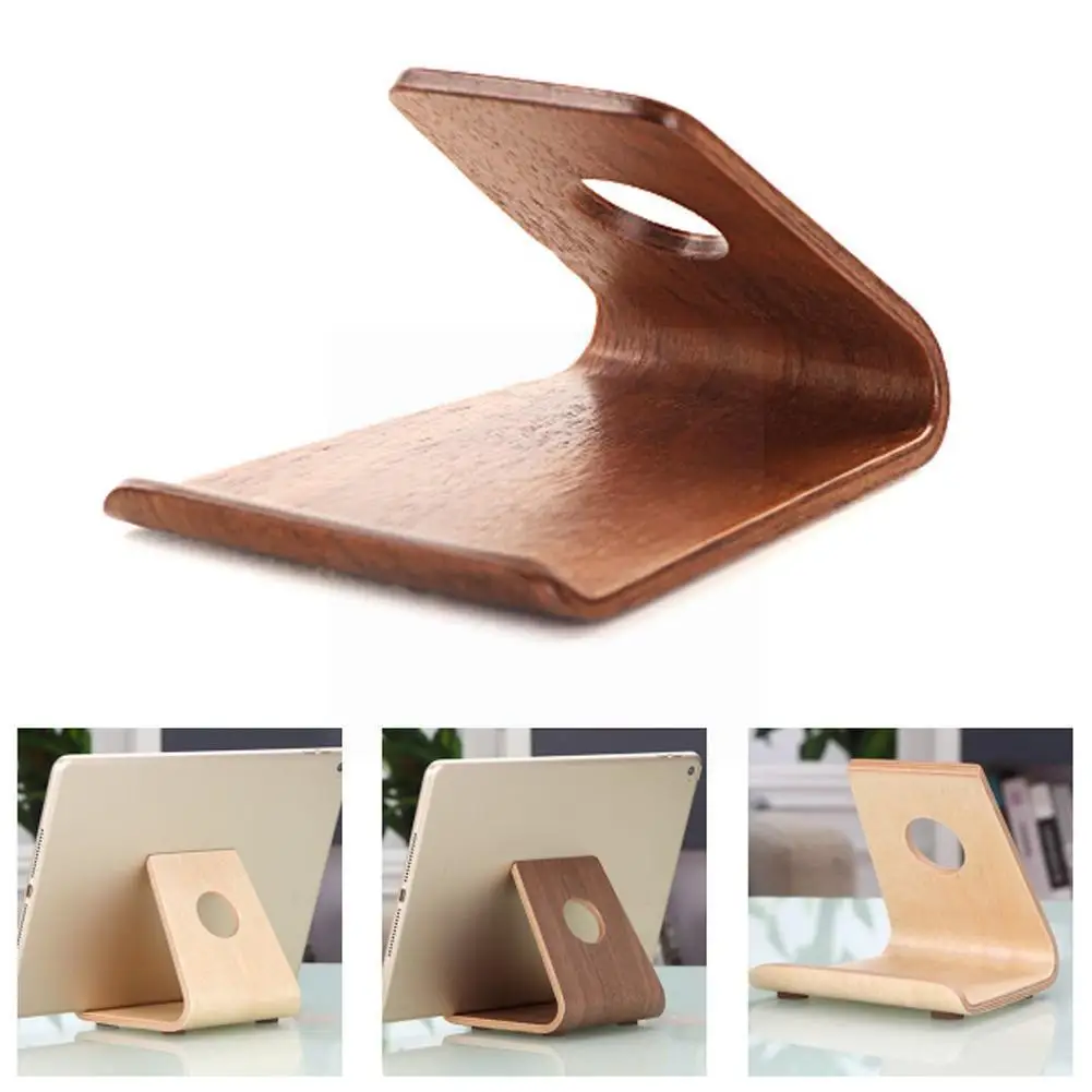 

Portable Phone Bamboo Wood Stand Holder Wood Phone Wooden Apple Bracket For IPhone Tablet Stand Samsung Huawei Xiaomi OnePl O5O8