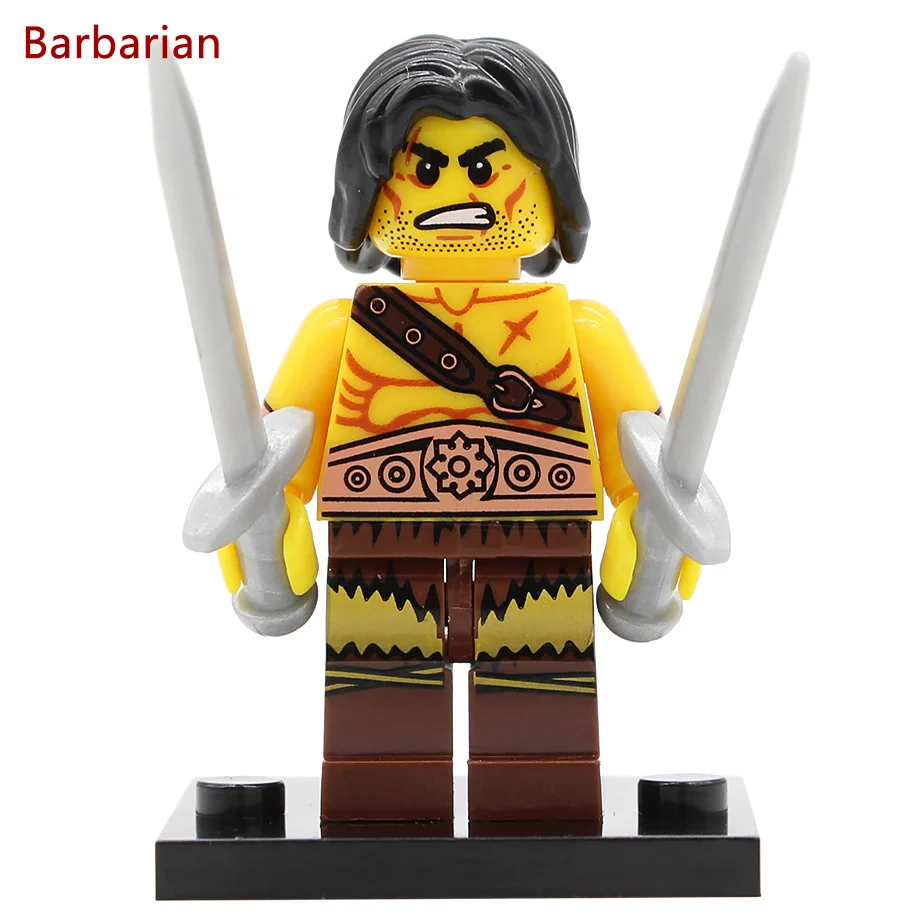 Barbarian X0161 фигурка ацтеков Египетский воин викингов Atlantis Мумия Фараон Одиночная распродажа варварские строительные блоки Набор Модель Кирпичи Игрушка - Цвет: Barbarian