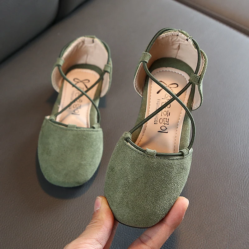 Детские повседневные туфли принцессы для девочек детские сандалии с вырезами на