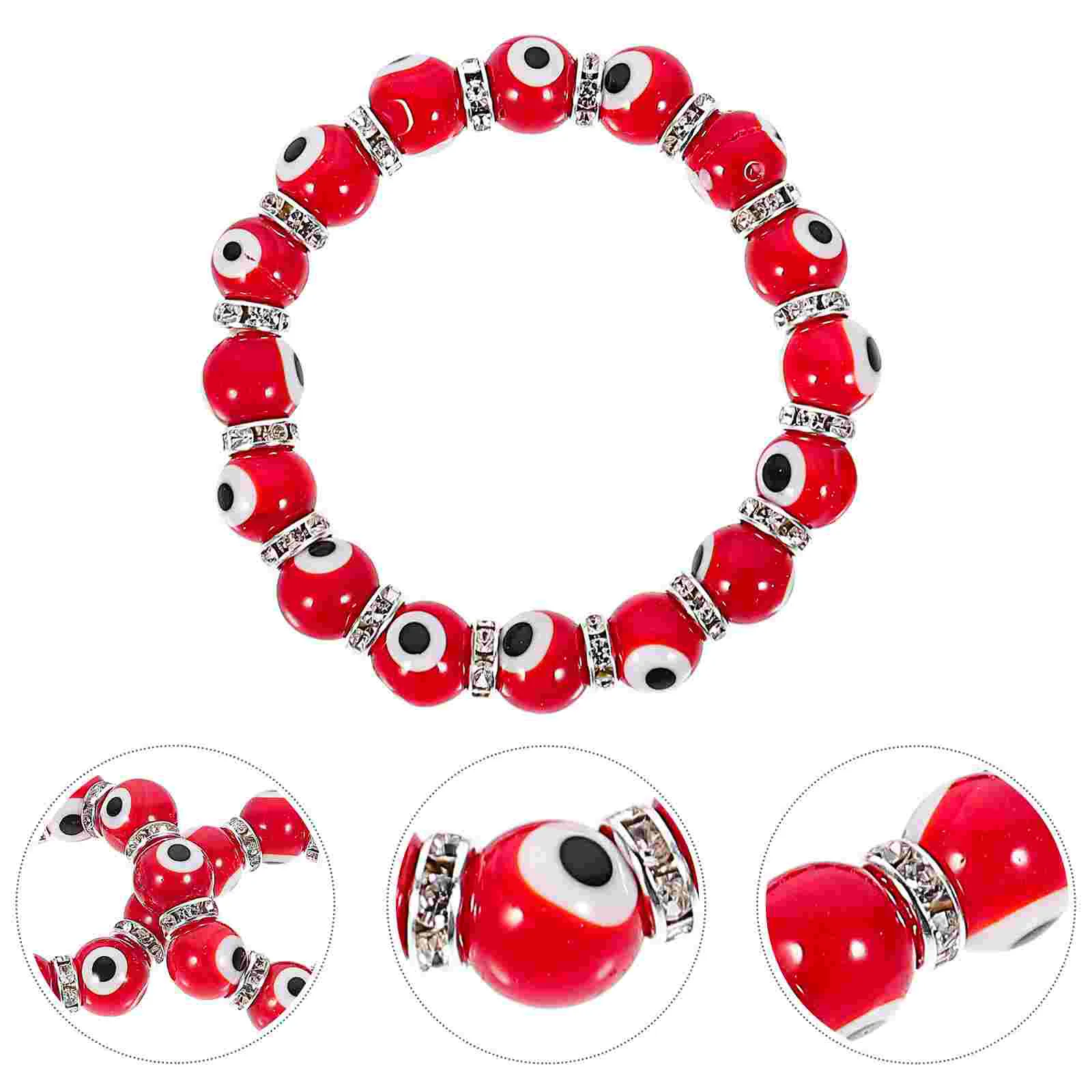 

1pc Exaggerated Bracelet Retro Creative Wrist Chain Glass Wrist Jewelry
