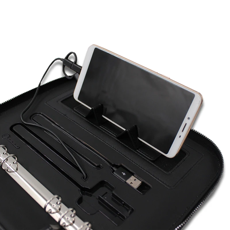 

Creative A4 A5 usb charging power bank jotter aganda notebook work book