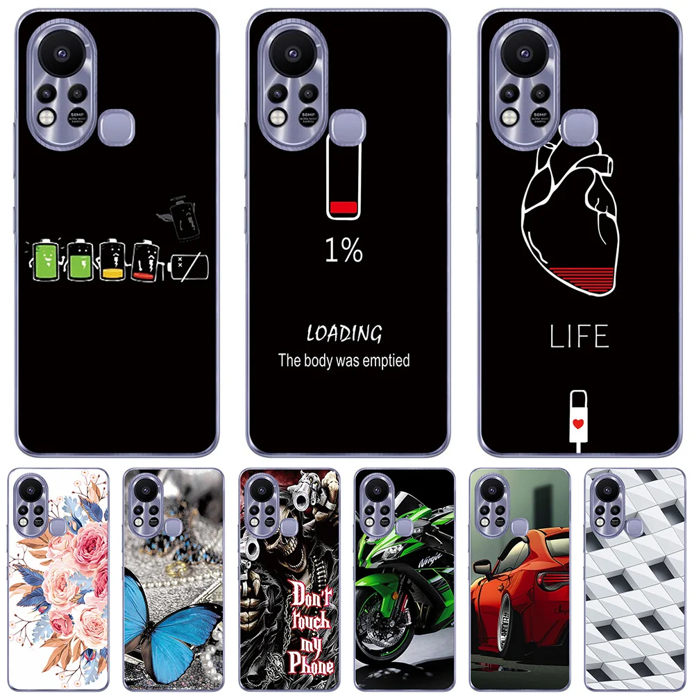 

Phone Bags & Cases For Infinix Hot 11s 2021 6.78 inch Cover Soft Silicone Fashion Marble Inkjet Painted Shell Bag