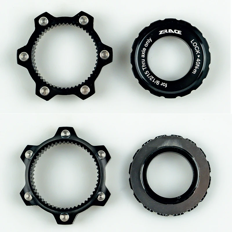 Адаптер zracing с центральным замком для крепления тормозного диска 6 отверстиями на