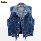 Женский жилет Smlinan, винтажный жилет без рукавов с отложным воротником